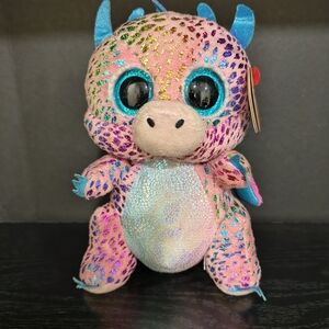 Colorful Plush Dragon Ty Beanie Boo
